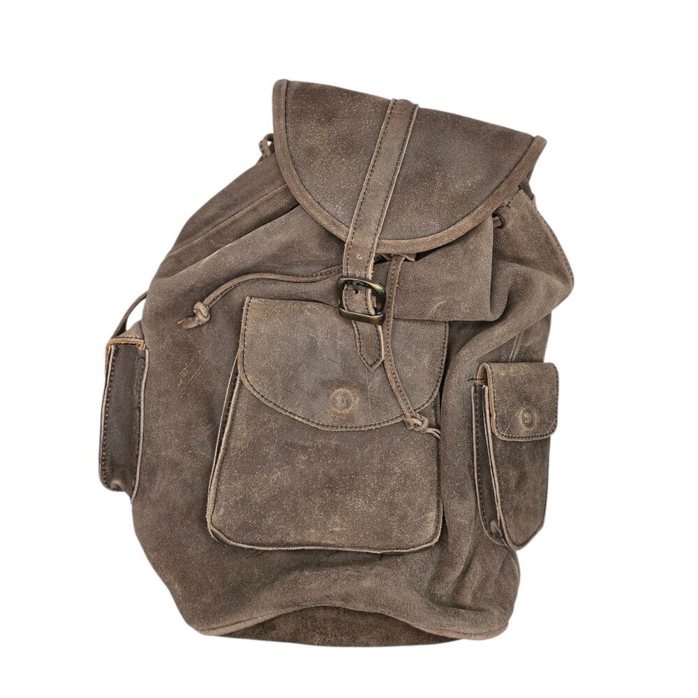 Leather Backpack Knapsack